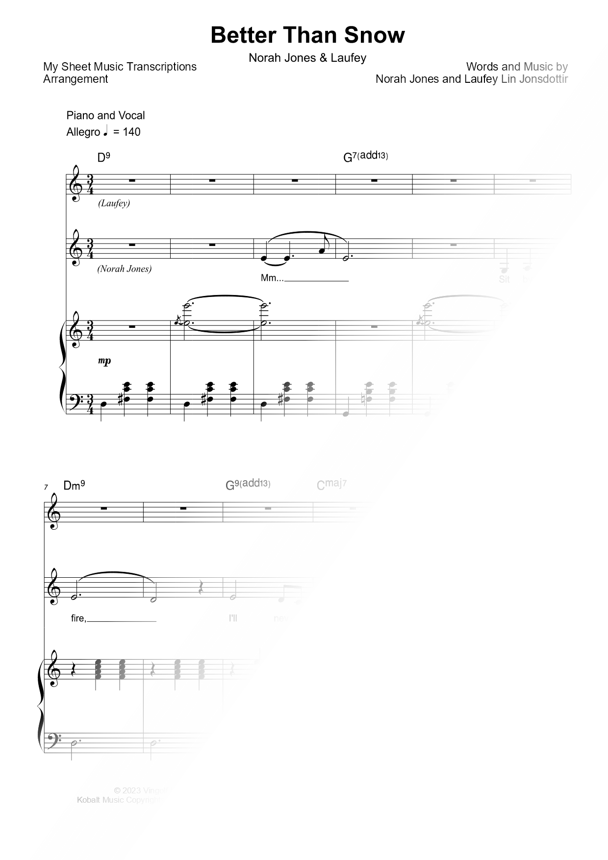 Better Than Snow (Norah Jones & Laufey)
