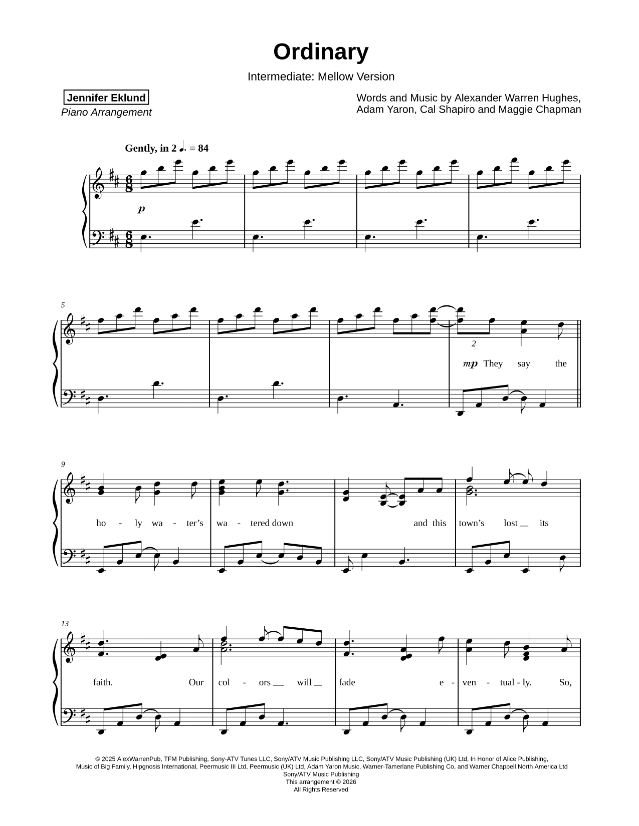 Ordinary [intermediate - mellow]