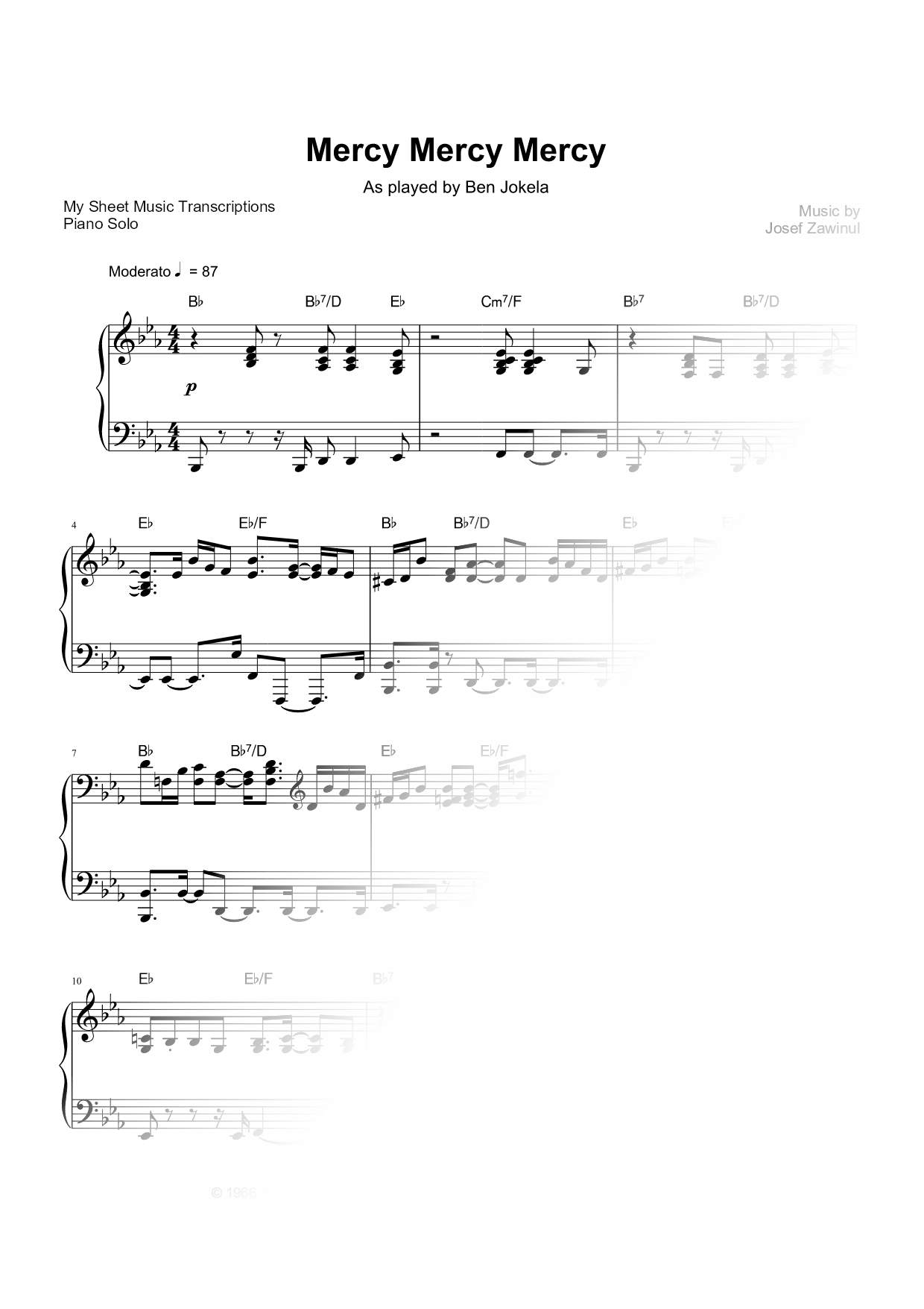Mercy, Mercy, Mercy (Ben Jokela)