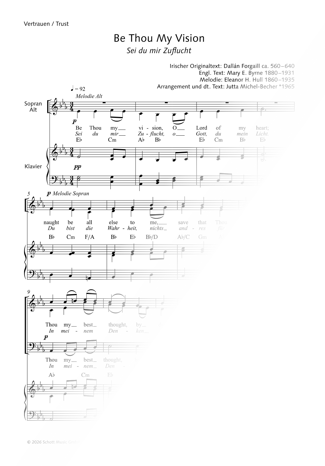 Be Thou My Vision (Sei du mir Zuflucht)