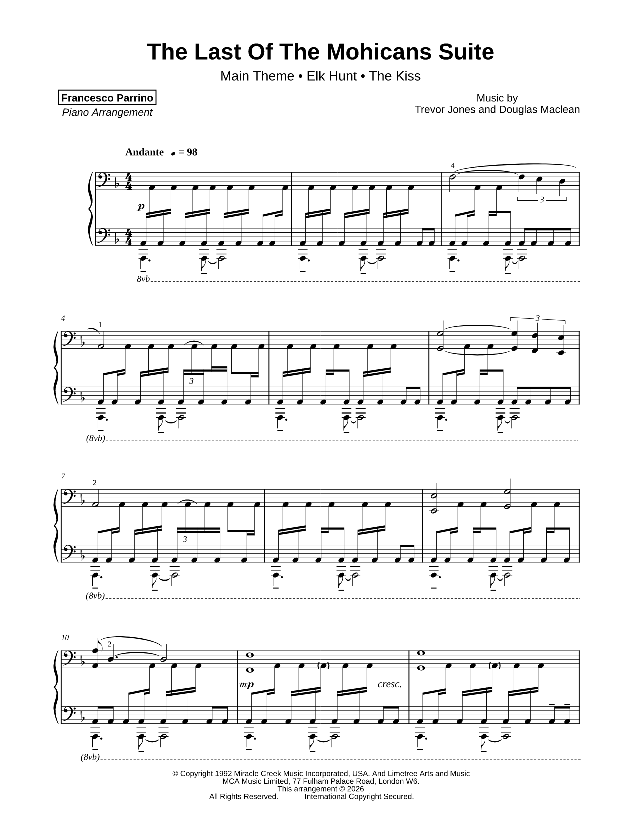 The Last of the Mohicans Suite