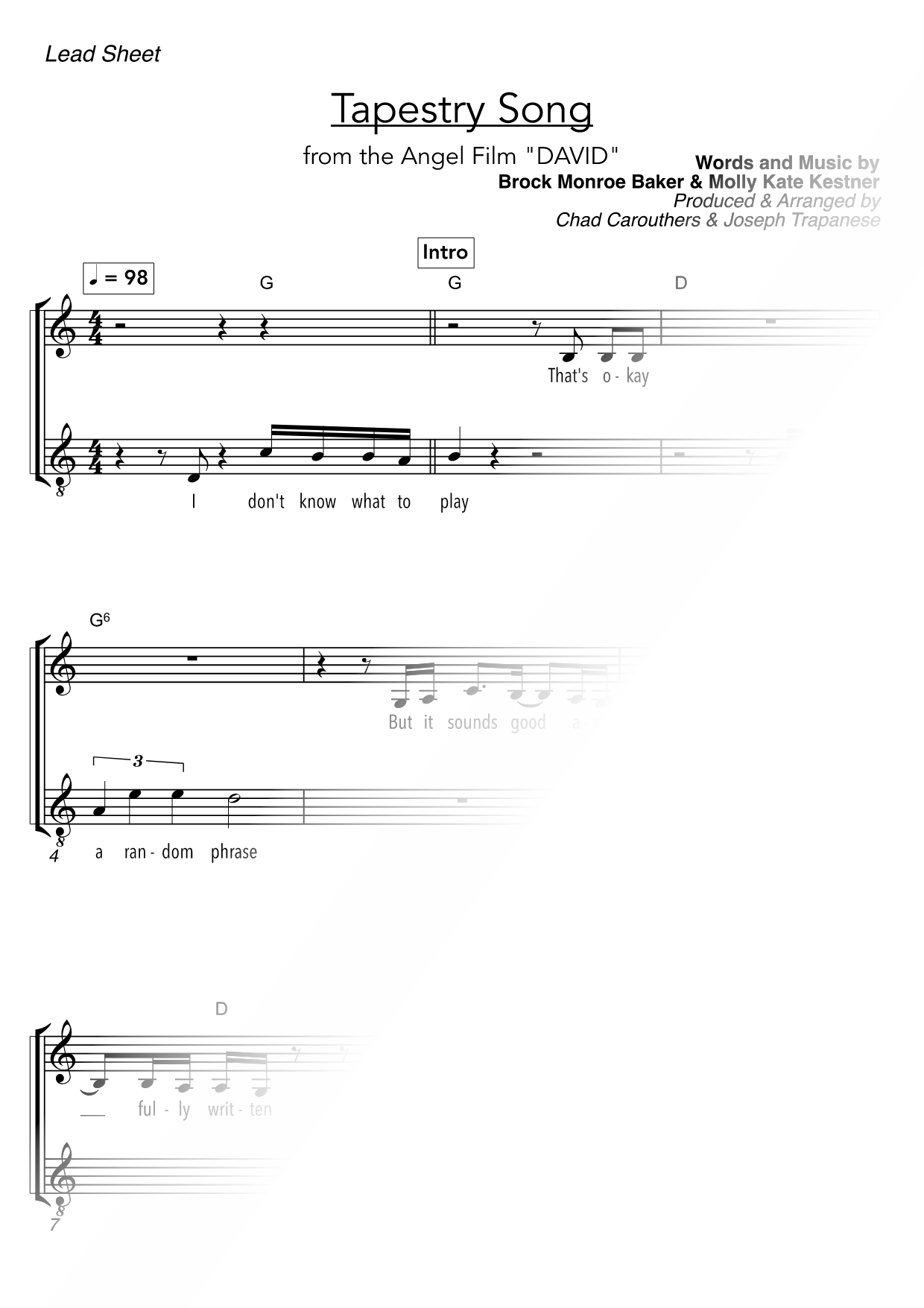 Tapestry Song