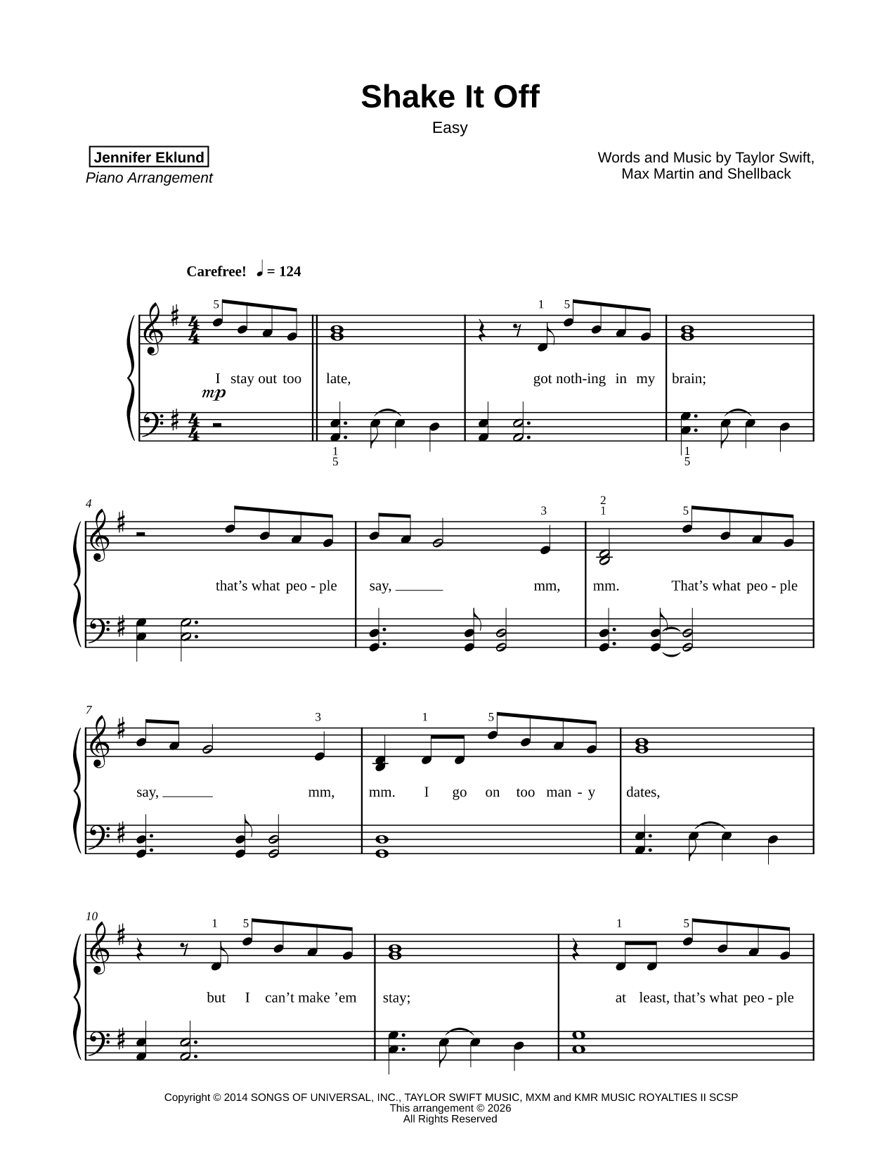 Shake It Off [easy]