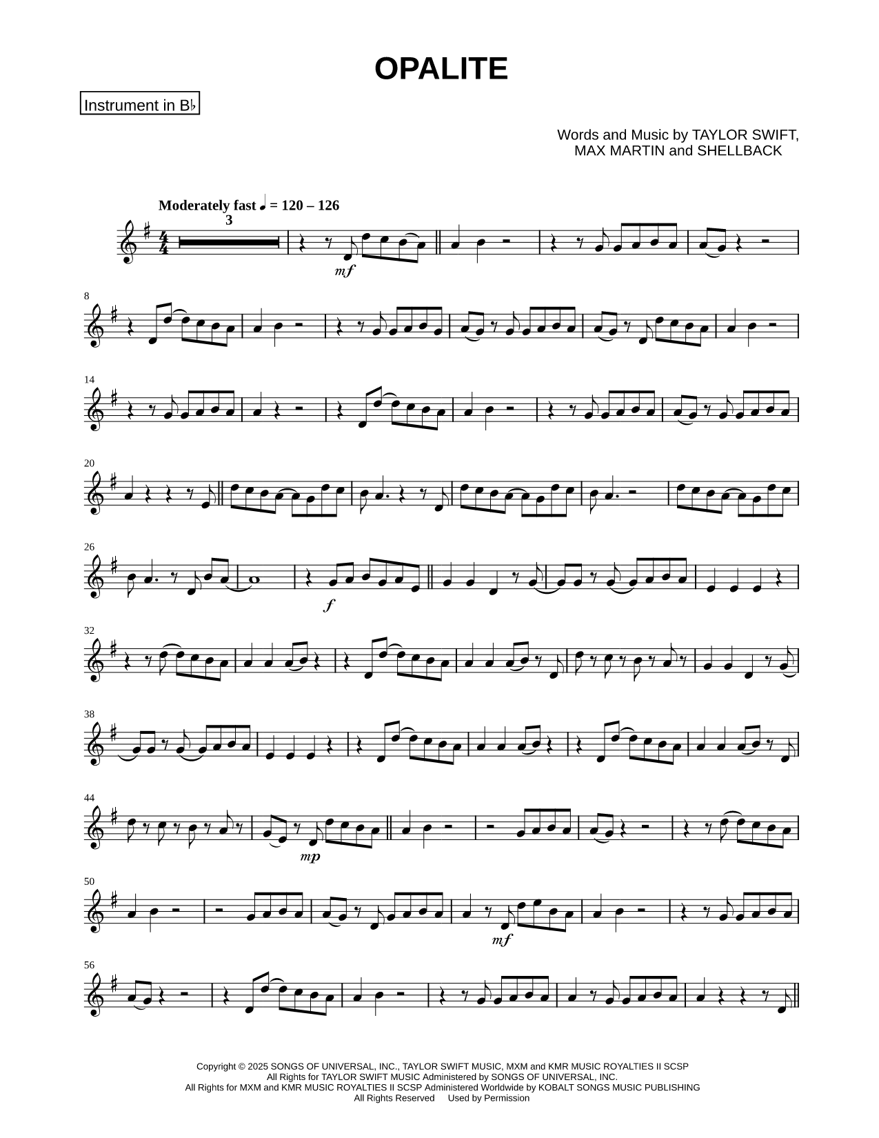 Opalite - Bb Instrument