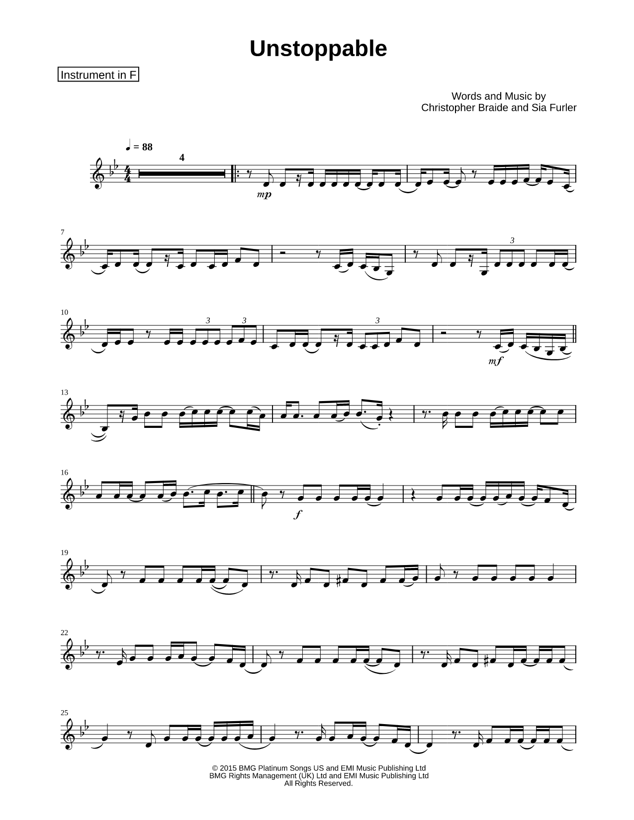 Unstoppable - F Instrument