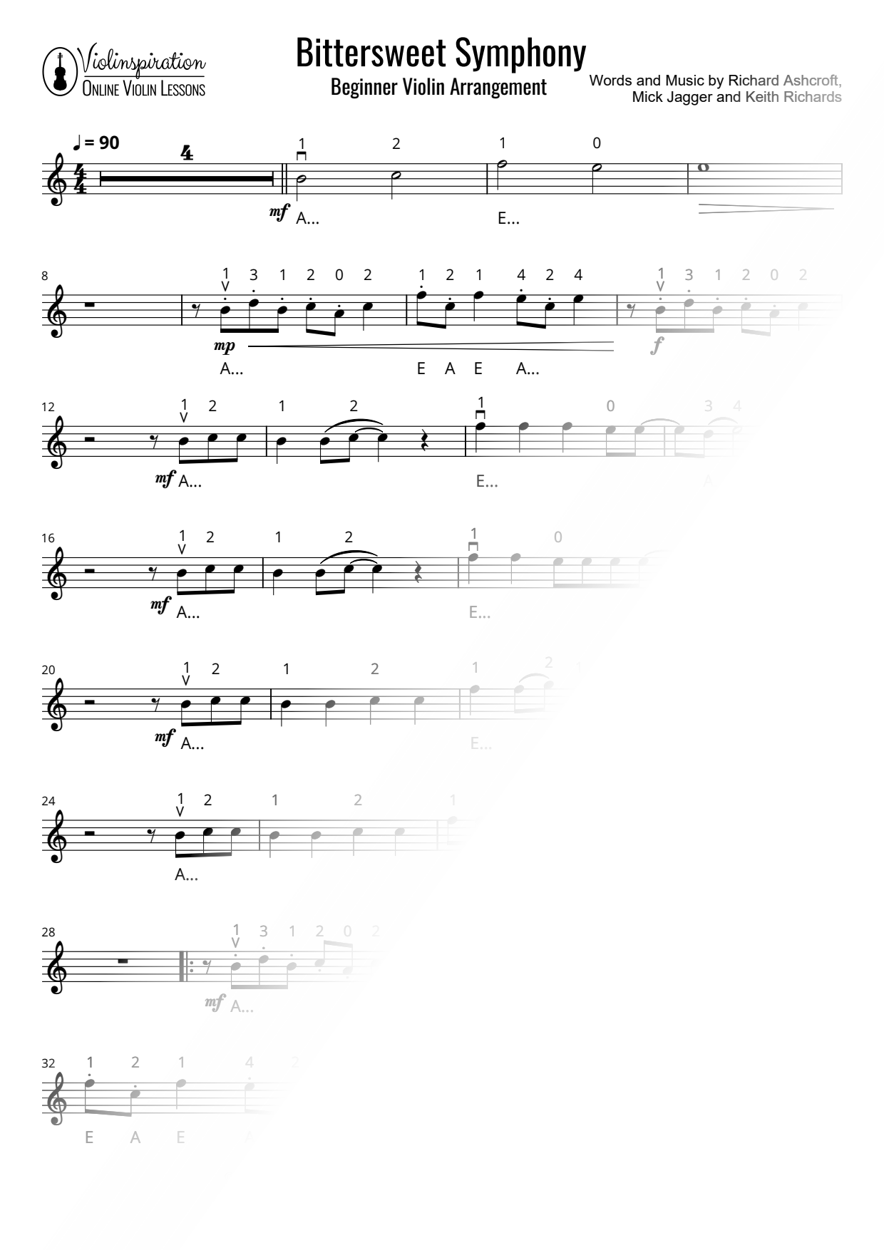 Bittersweet Symphony [beginner]