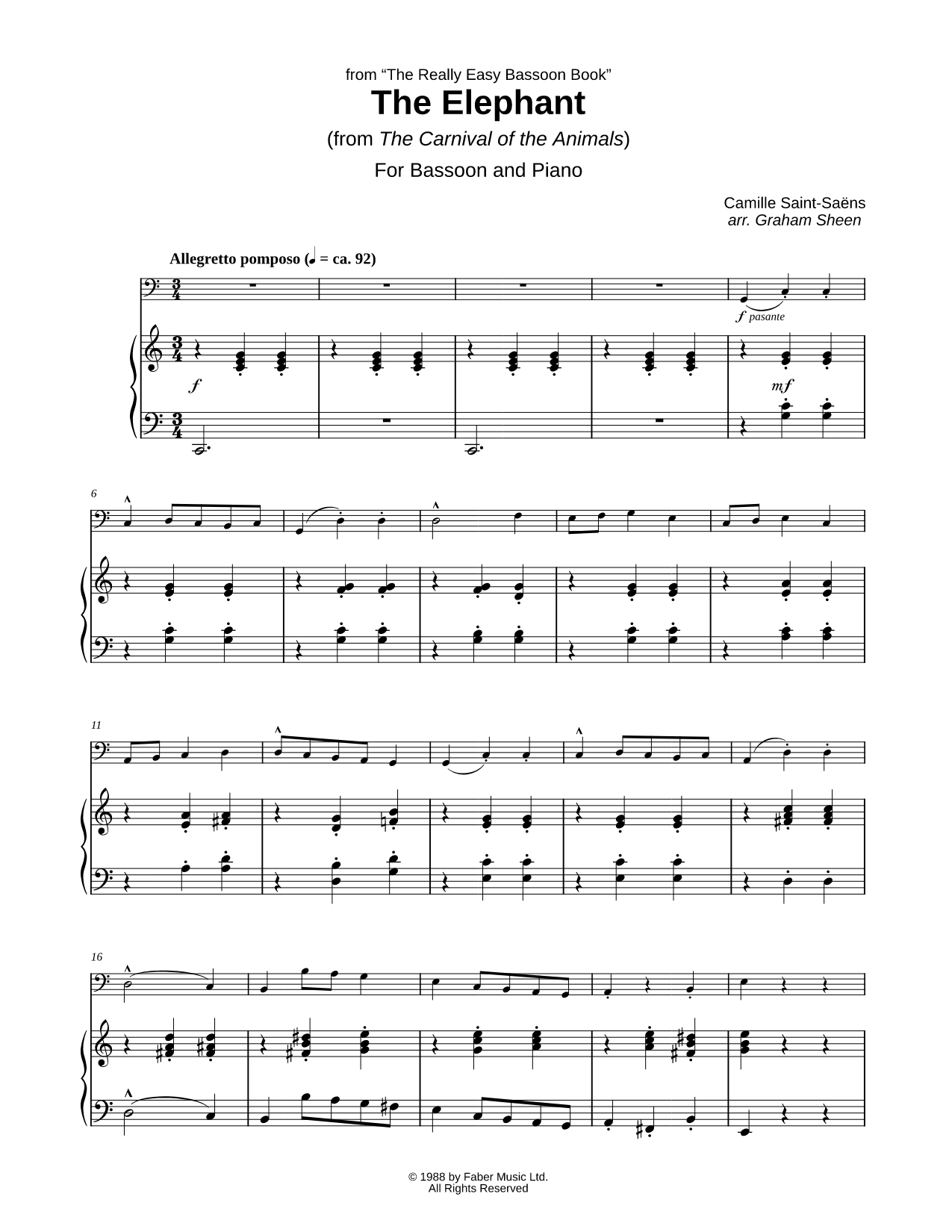 The Elephant (Piano Accompaniment)