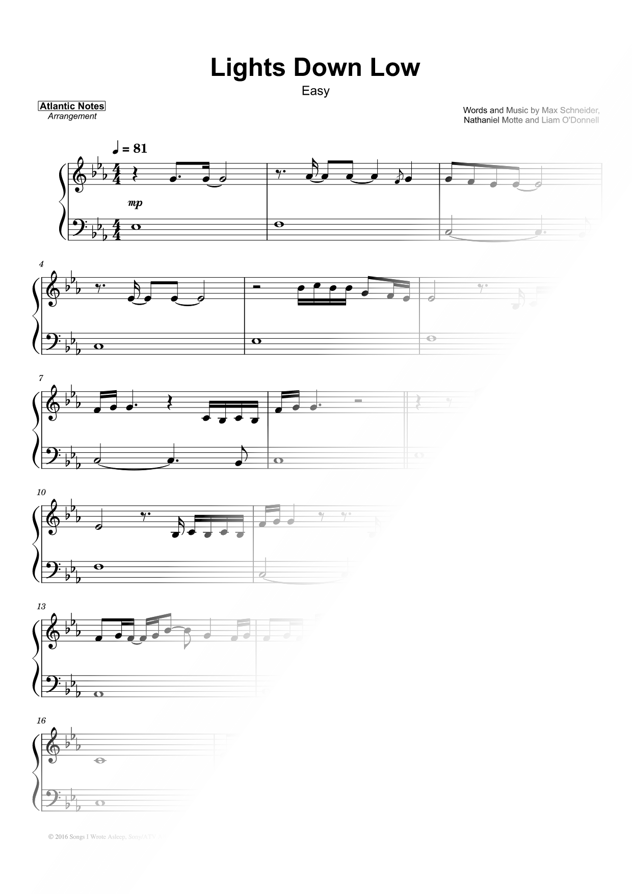 Lights Down Low [easy]
