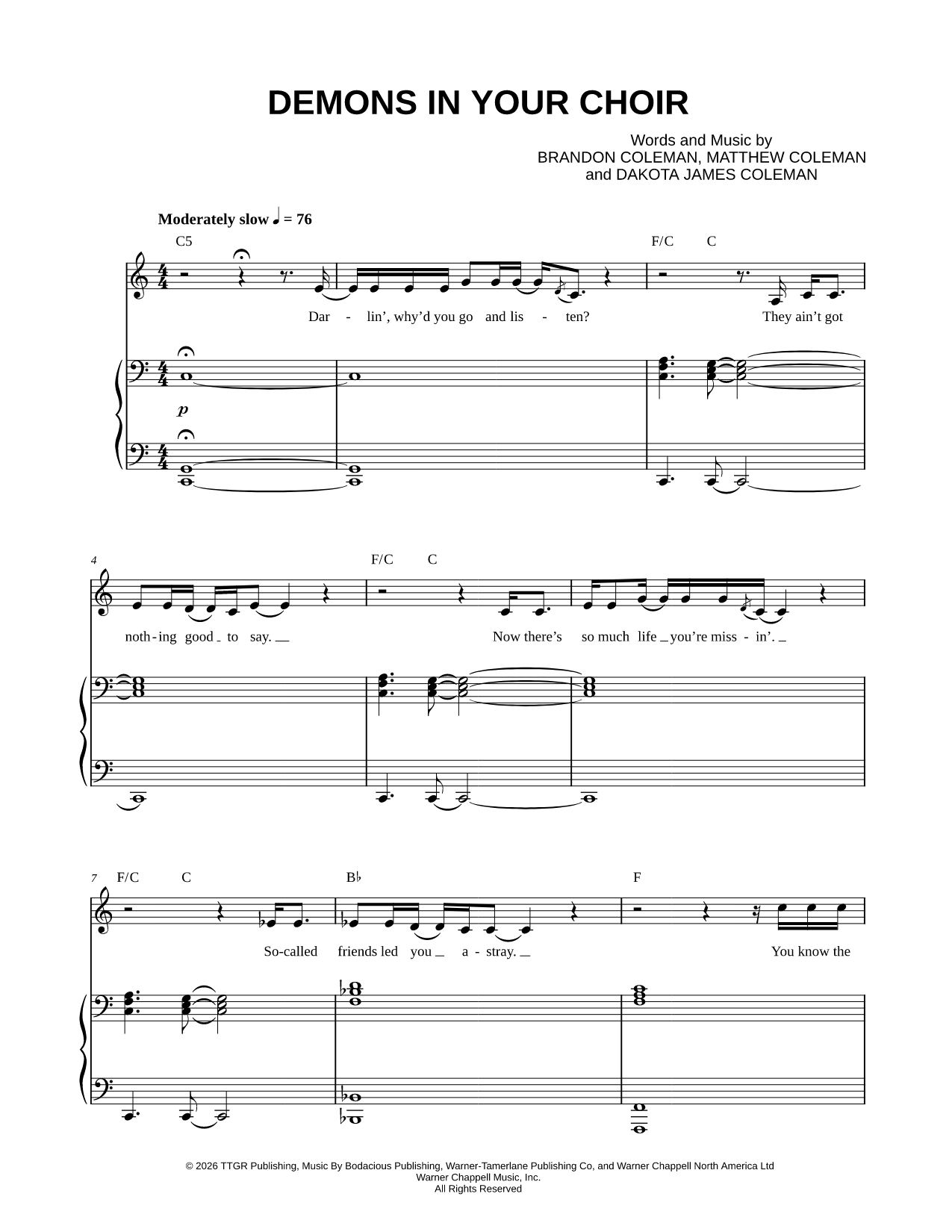 Demons In Your Choir