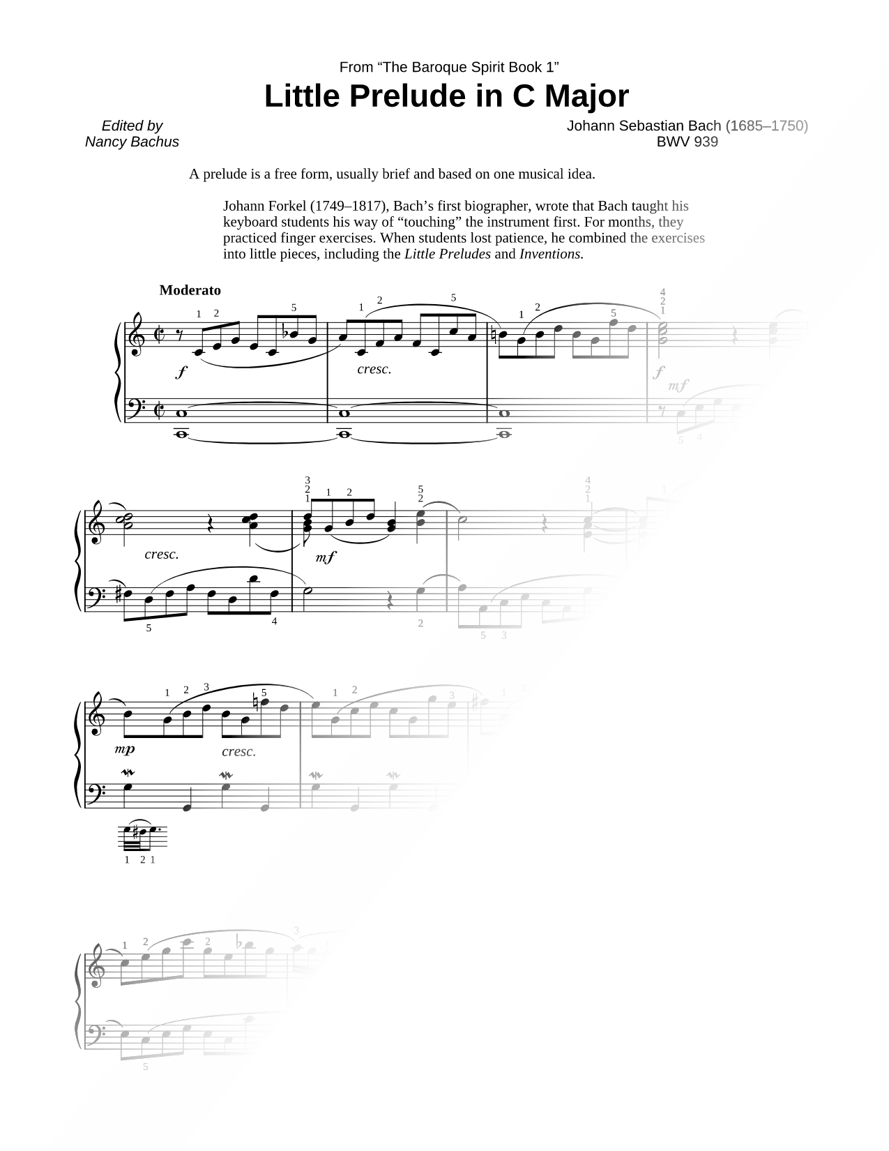 Prelude in C Major, BWV 939 (Litttle Prelude)