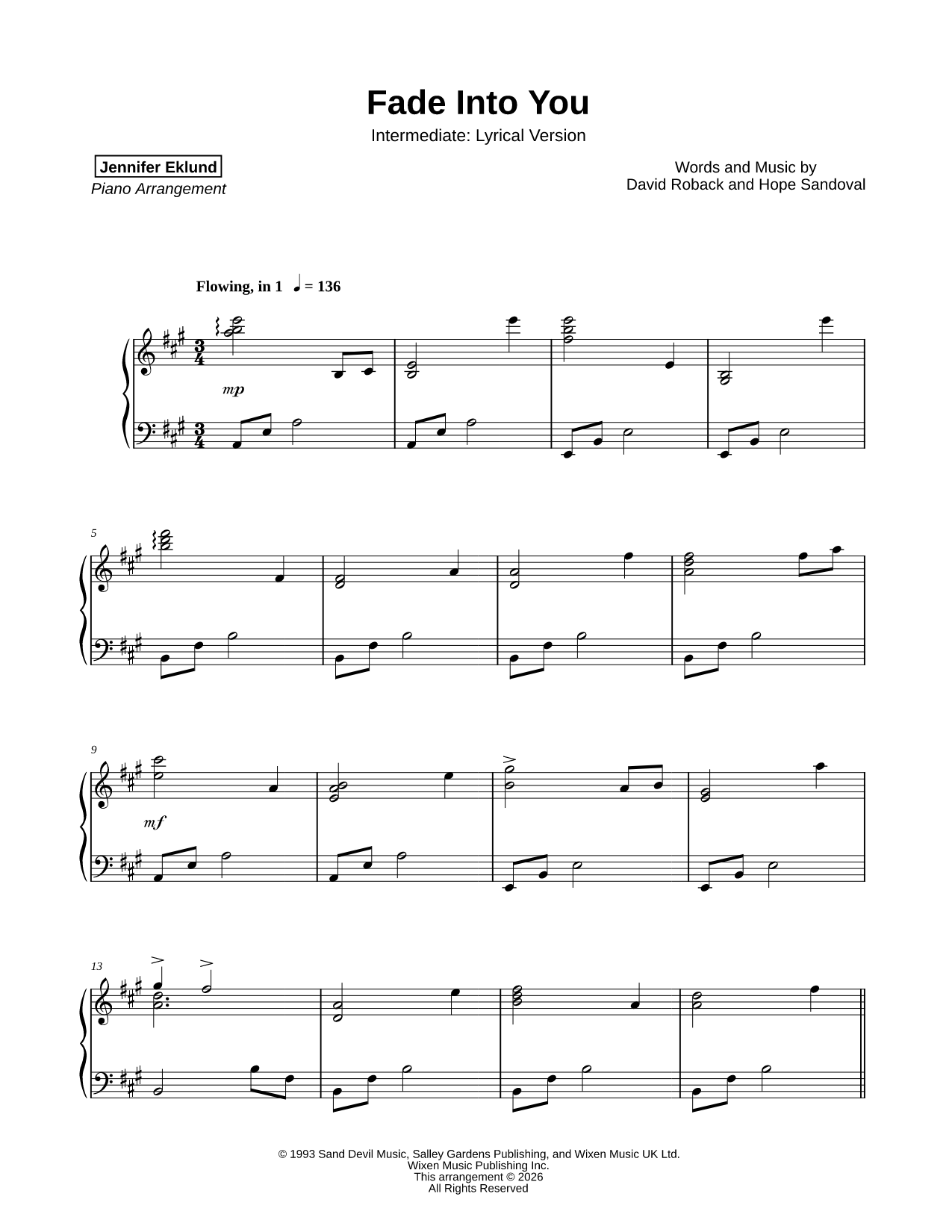 Fade Into You [intermediate - lyrical]