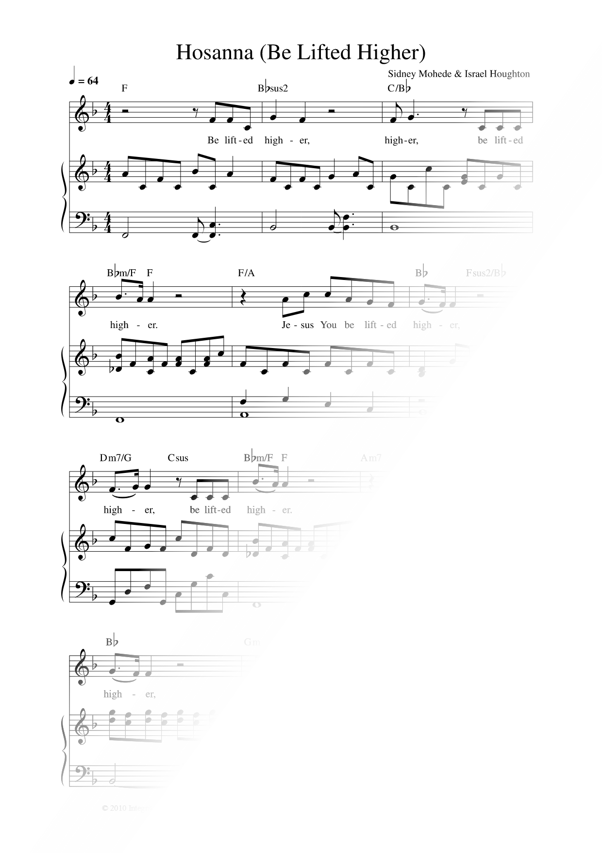 Hosanna (Be Lifted Higher)
