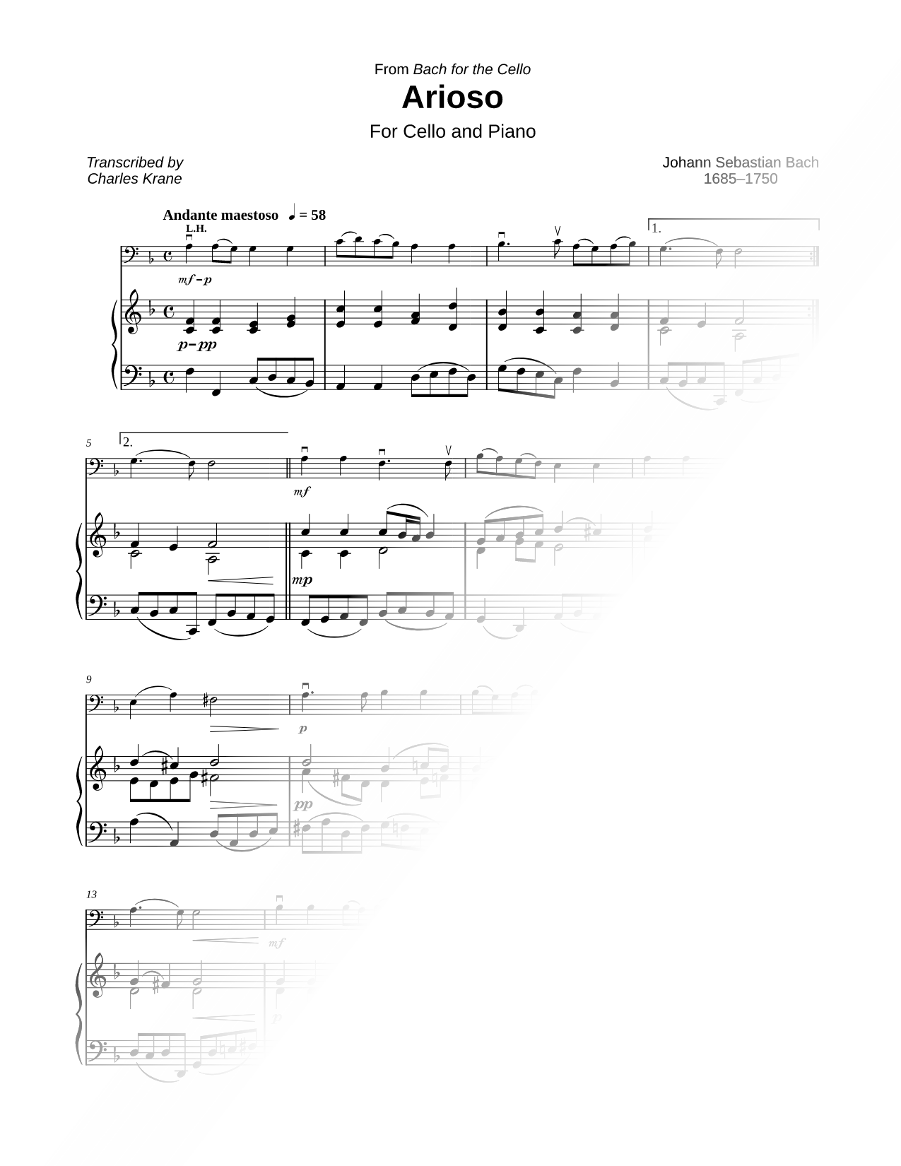 Arioso (Piano Accompaniment)