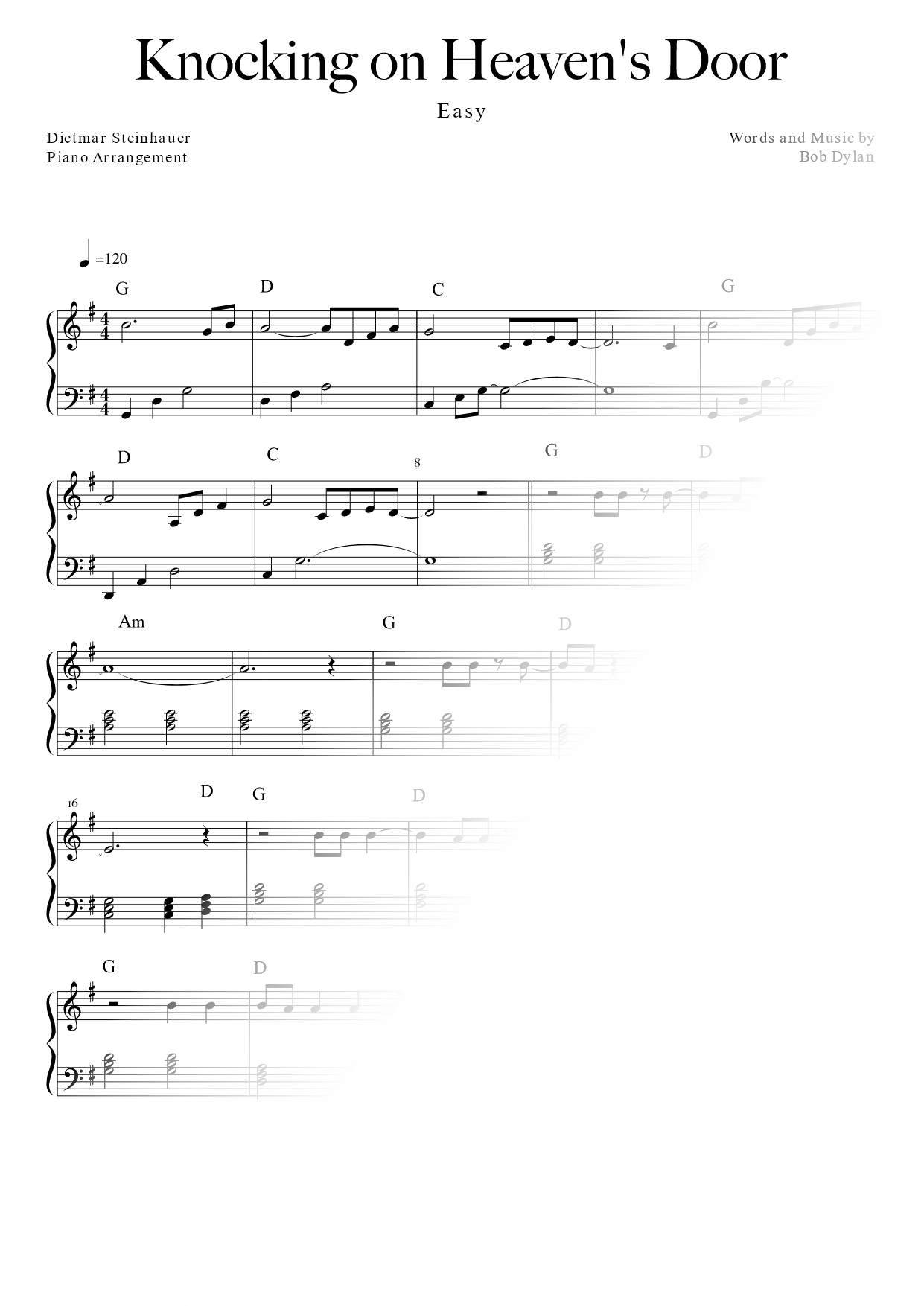 Knocking on Heaven's Door [easy]
