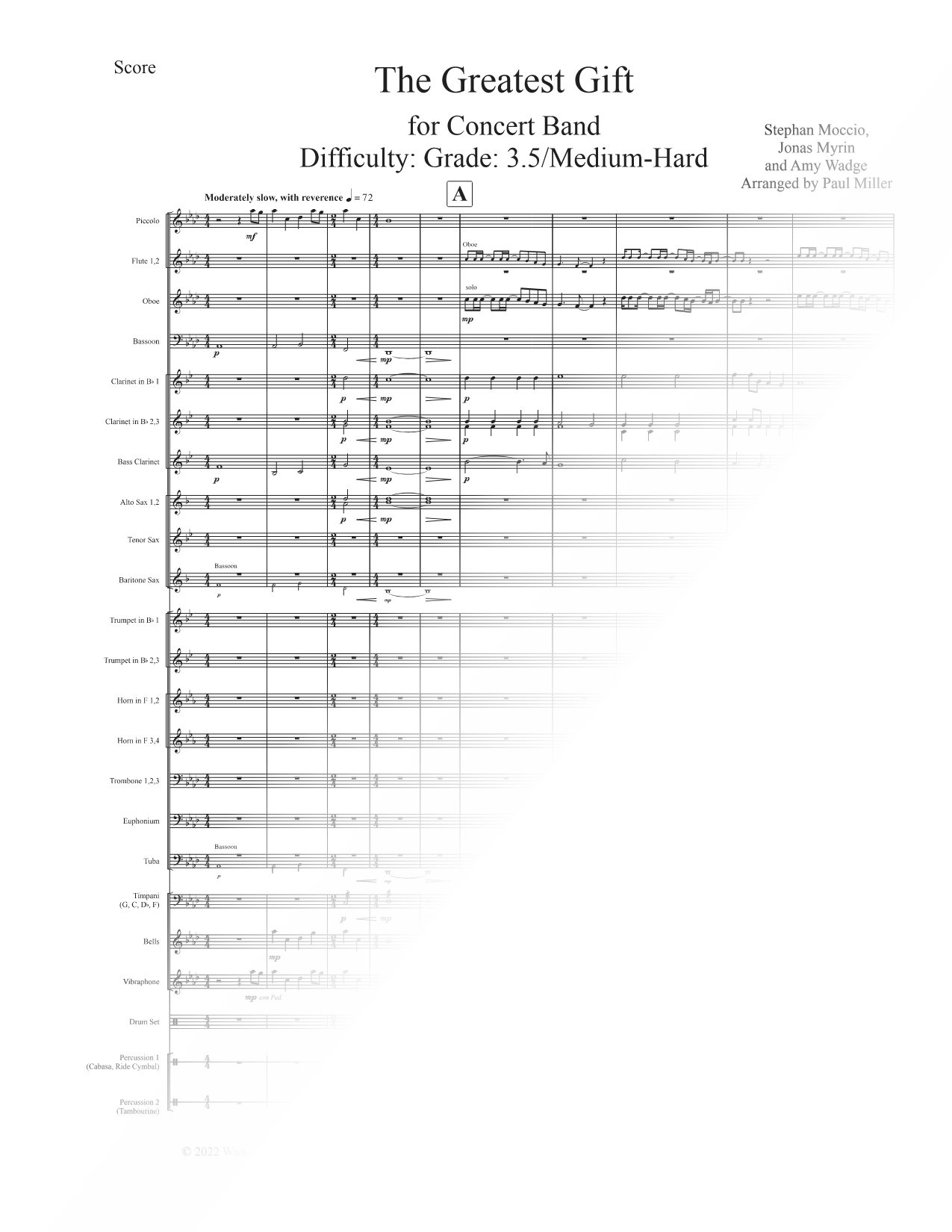 The Greatest Gift (Grade 3.5 / Medium-Hard)