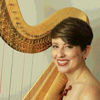 Harpist Elizabeth Louise